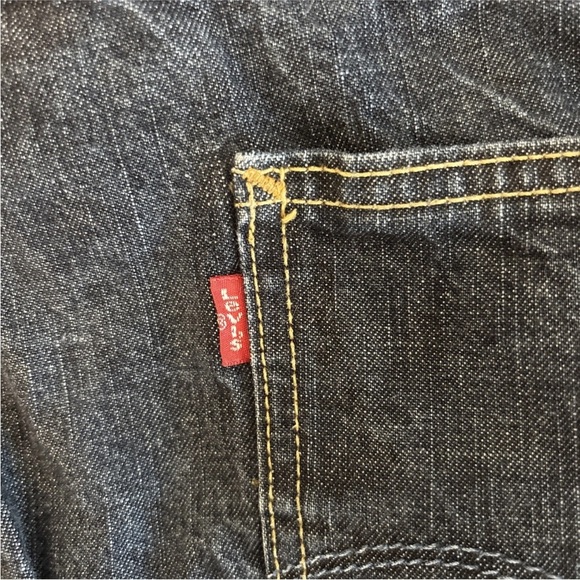 Levi’s 514 Jeans Mens Size 36x34 Blue Denim Slim Straight Carpenter Y2K Workwear - Picture 4 of 13